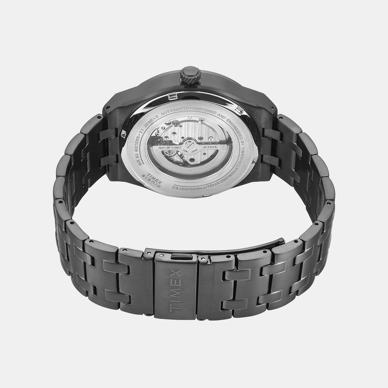 Signio Men Automatic Grey Dial Analog Stainless Steel Watch TWEG34001