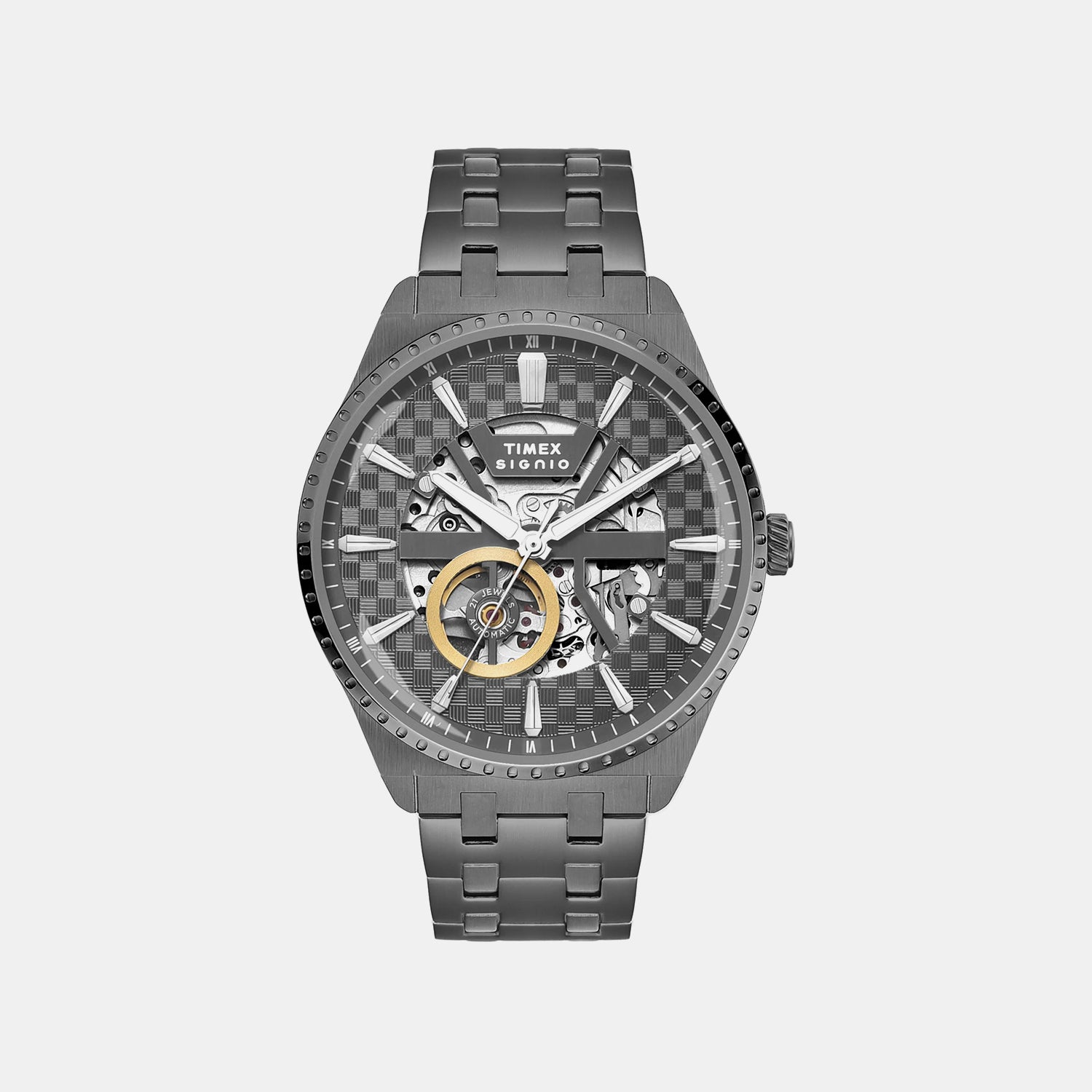 Signio Men Automatic Grey Dial Analog Stainless Steel Watch TWEG34001
