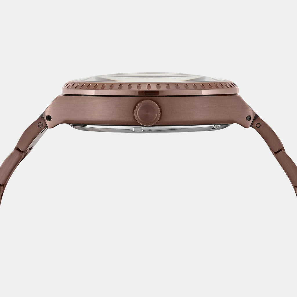 Signio Men Automatic Brown Dial Analog Stainless Steel Watch TWEG34002