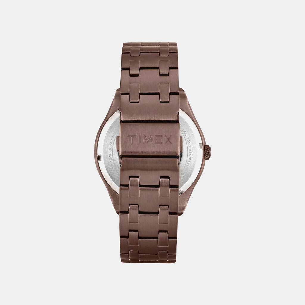 Signio Men Automatic Brown Dial Analog Stainless Steel Watch TWEG34002