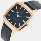 Signio Men Quartz Teal Dial Analog Leather Watch TWEG34100
