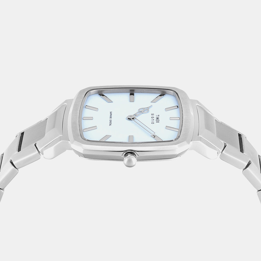 Signio Men Quartz Blue Dial Analog Stainless Steel Watch TWEG34101