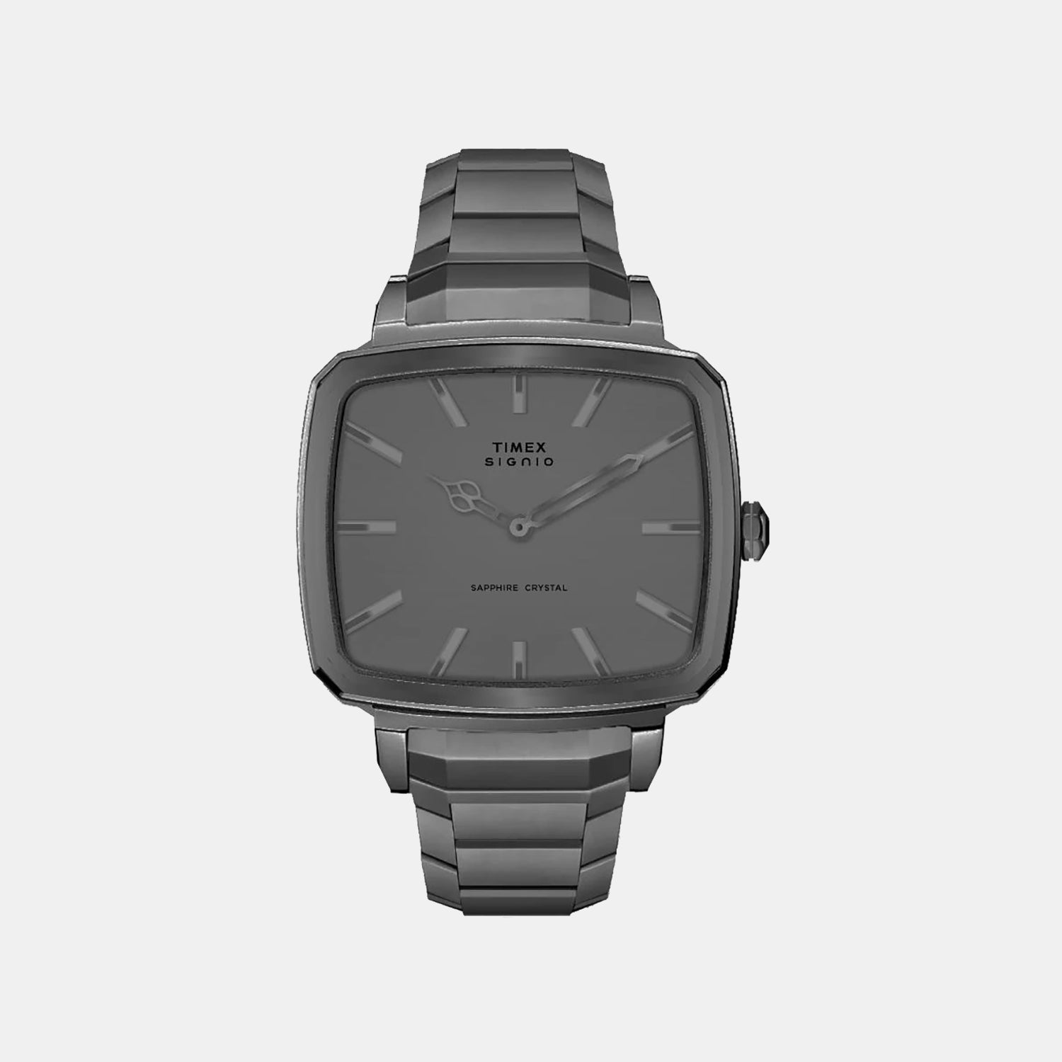 Signio Men Quartz Gunmetal Dial Analog Stainless Steel Watch TWEG34102