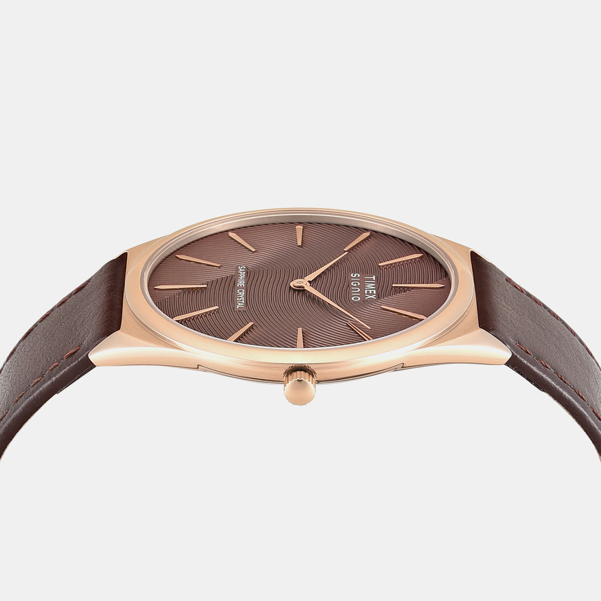 Signio Men Quartz Brown Dial Analog Leather Watch TWEG34200