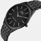 Signio Men Quartz Black Dial Analog Stainless Steel Watch TWEG34201