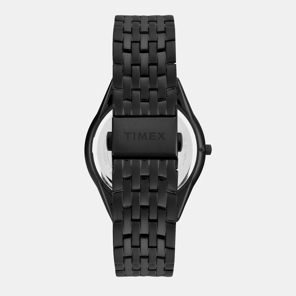 Signio Men Quartz Black Dial Analog Stainless Steel Watch TWEG34201