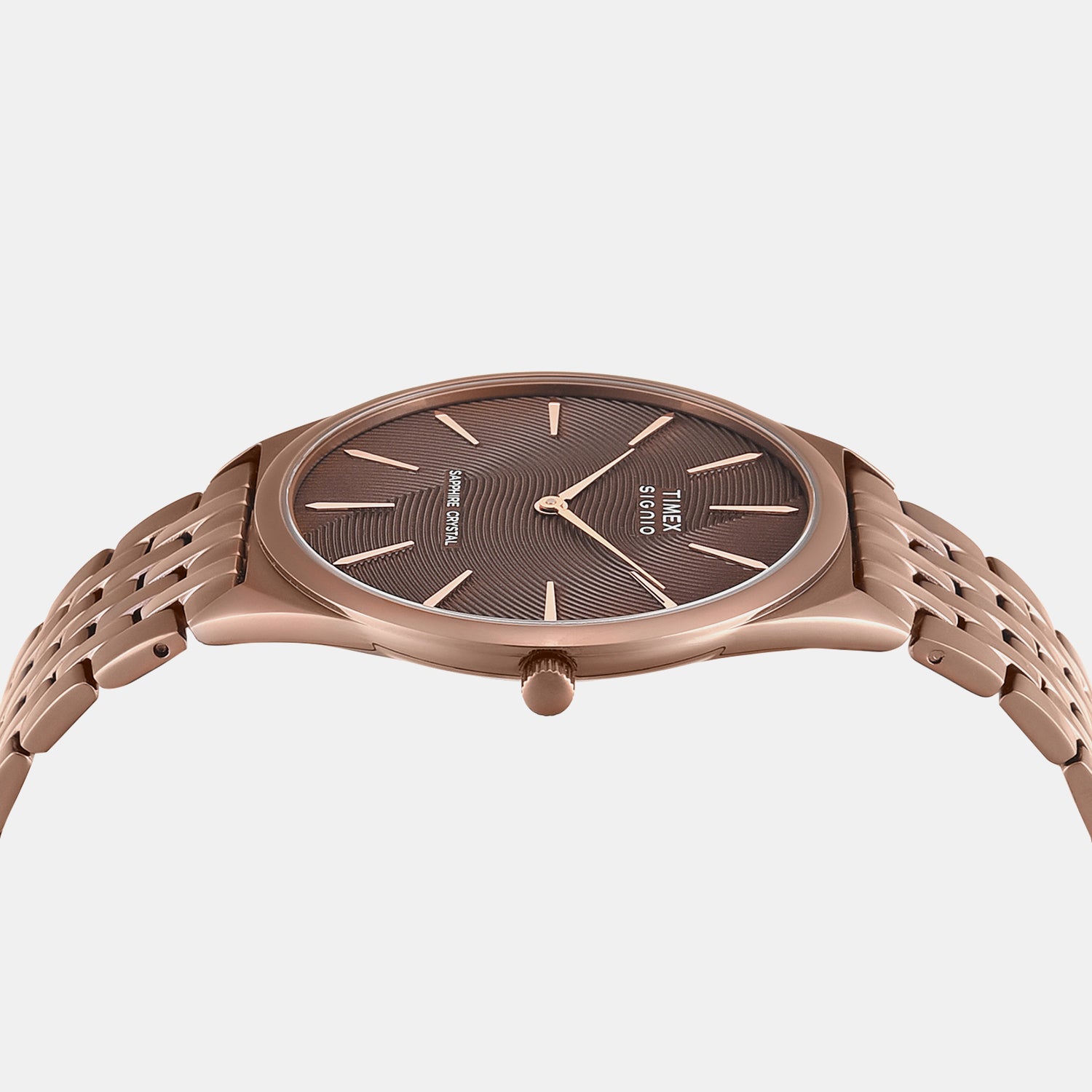 Signio Men Quartz Brown Dial Analog Stainless Steel Watch TWEG34202