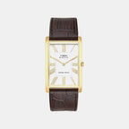 Signio Men Quartz White Dial Analog Leather Watch TWEG34300