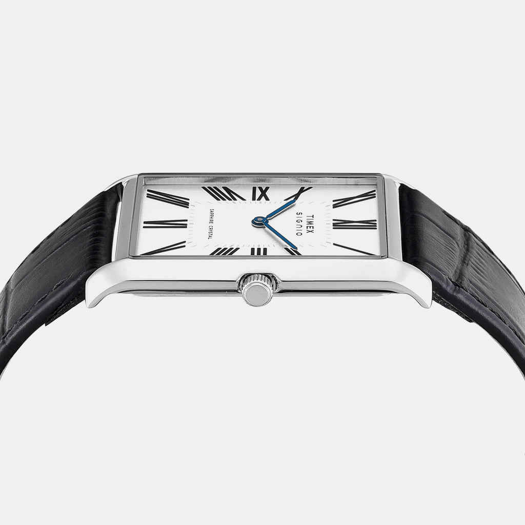 Signio Men Quartz White Dial Analog Leather Watch TWEG34301