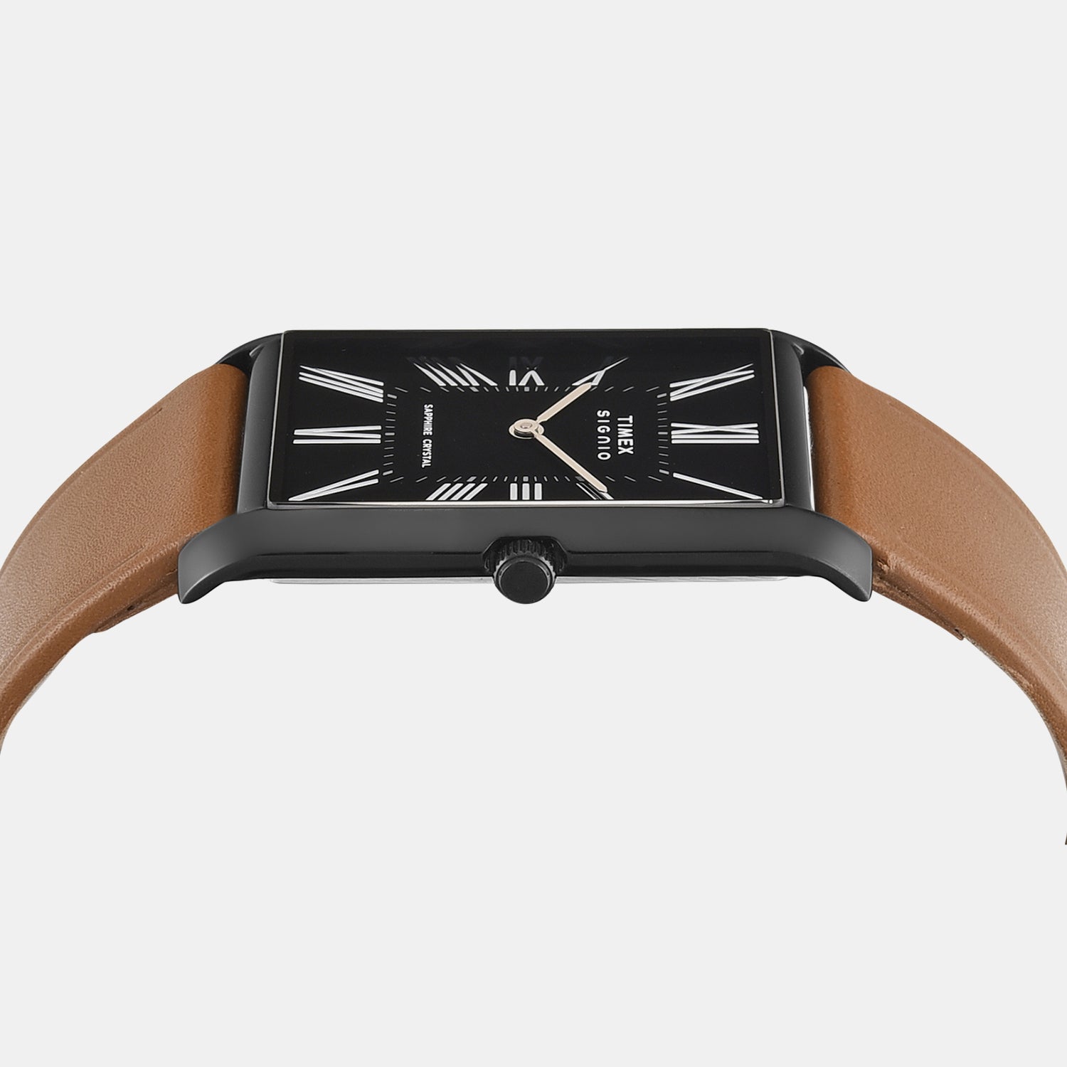 Signio Men Quartz Black Dial Analog Leather Watch TWEG34302