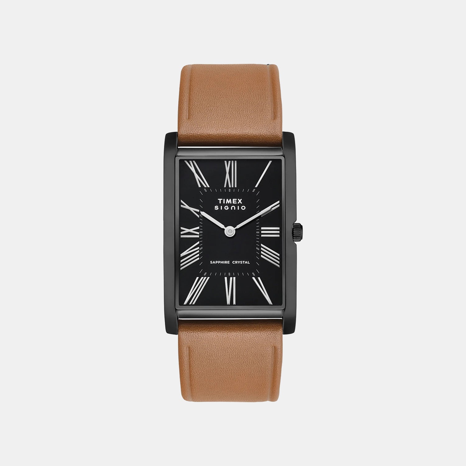 Signio Men Quartz Black Dial Analog Leather Watch TWEG34302
