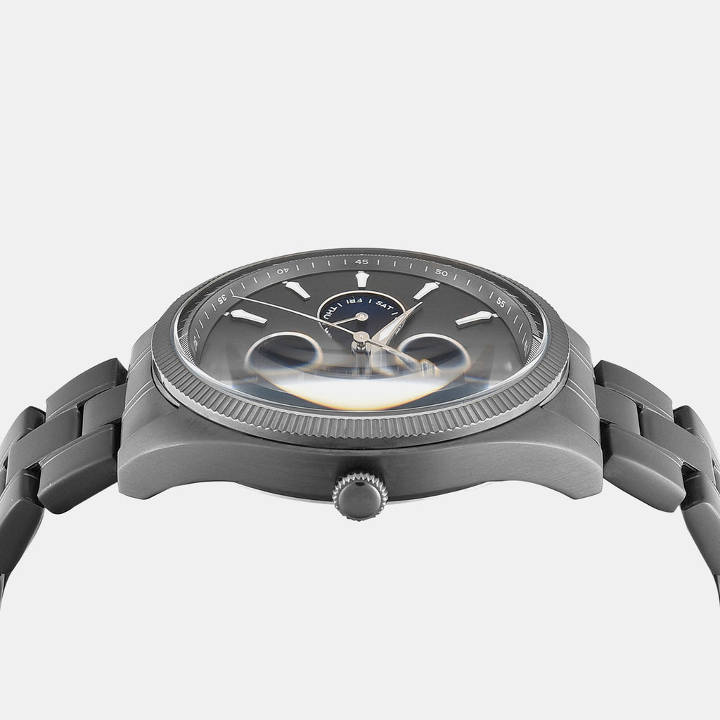Signio Men Quartz Grey Dial Multi-Function Stainless Steel Watch TWEG34400