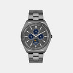 Signio Men Quartz Grey Dial Multi-Function Stainless Steel Watch TWEG34400