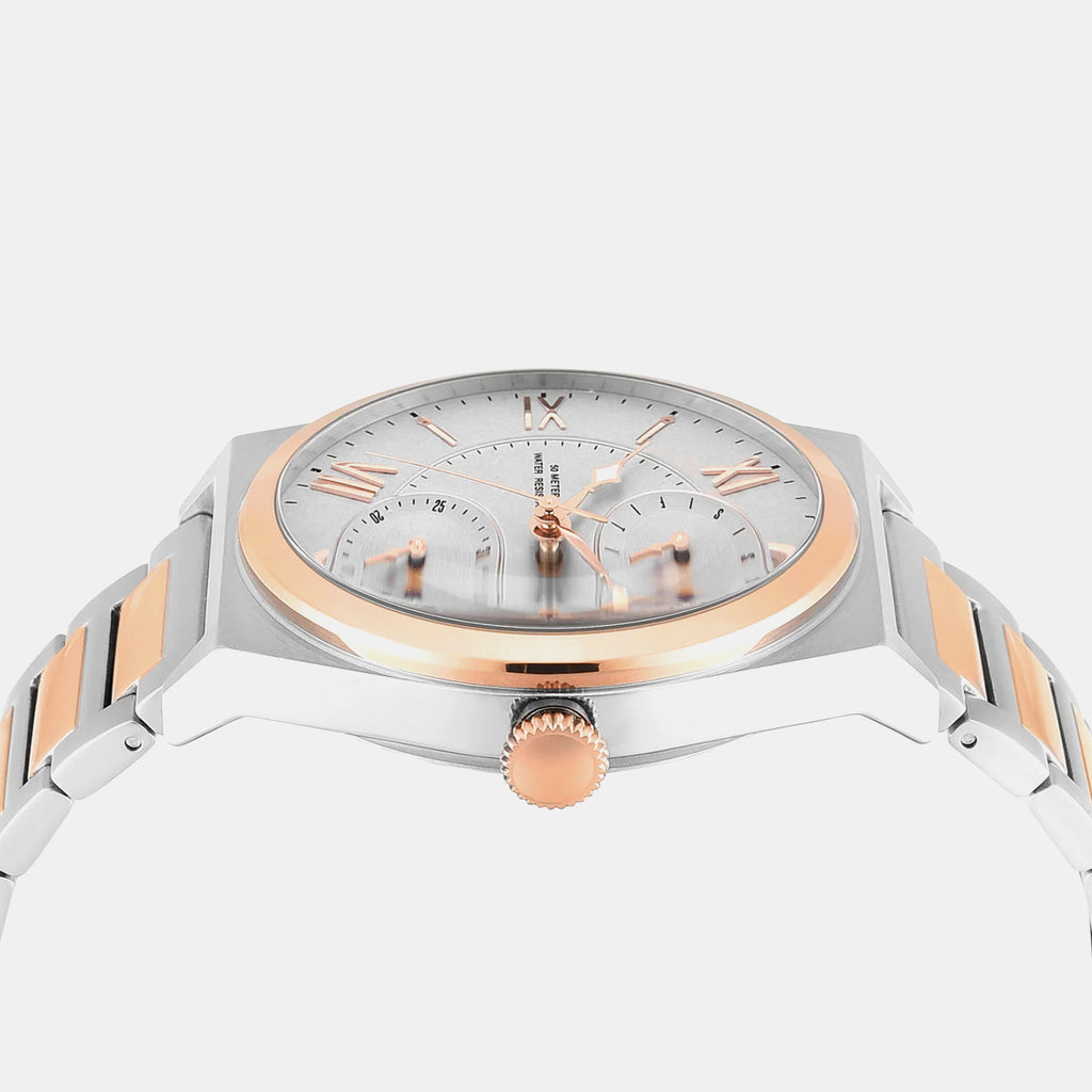 Signio Men Quartz Silver Dial Multi-Function Stainless Steel Watch TWEG34500