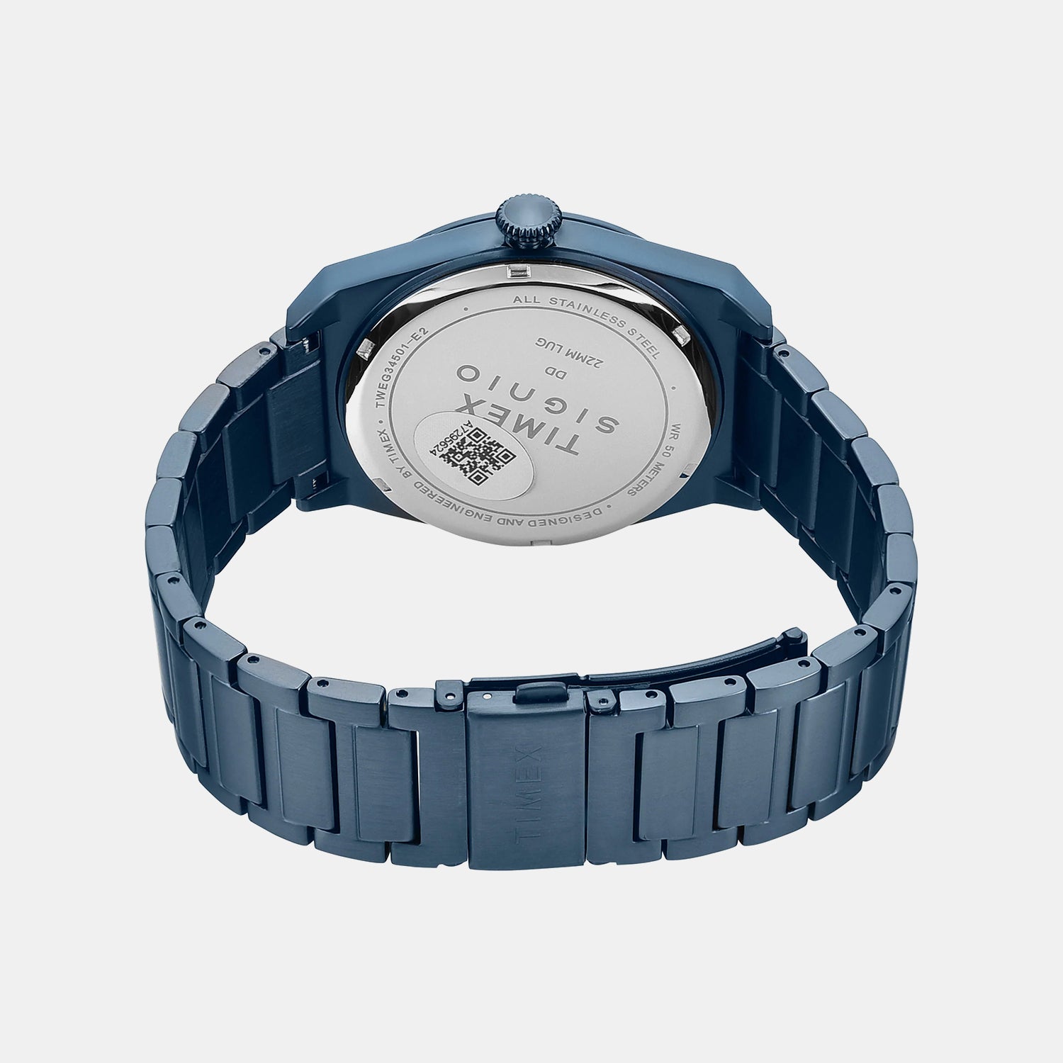 Signio Men Quartz Blue Dial Multi-Function Stainless Steel Watch TWEG34501