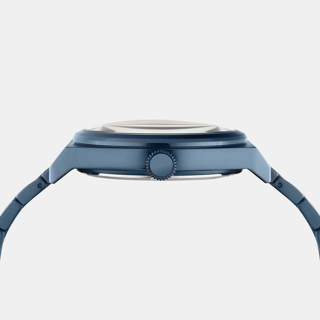 Signio Men Quartz Blue Dial Multi-Function Stainless Steel Watch TWEG34501