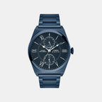 Signio Men Quartz Blue Dial Multi-Function Stainless Steel Watch TWEG34501