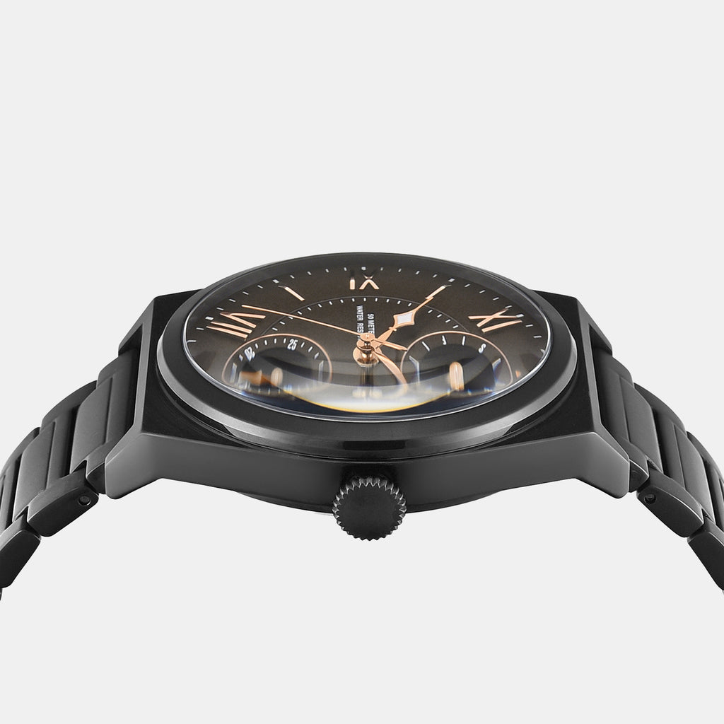 Men Quartz Black Dial Chronograph Brass Watch TWEG34502