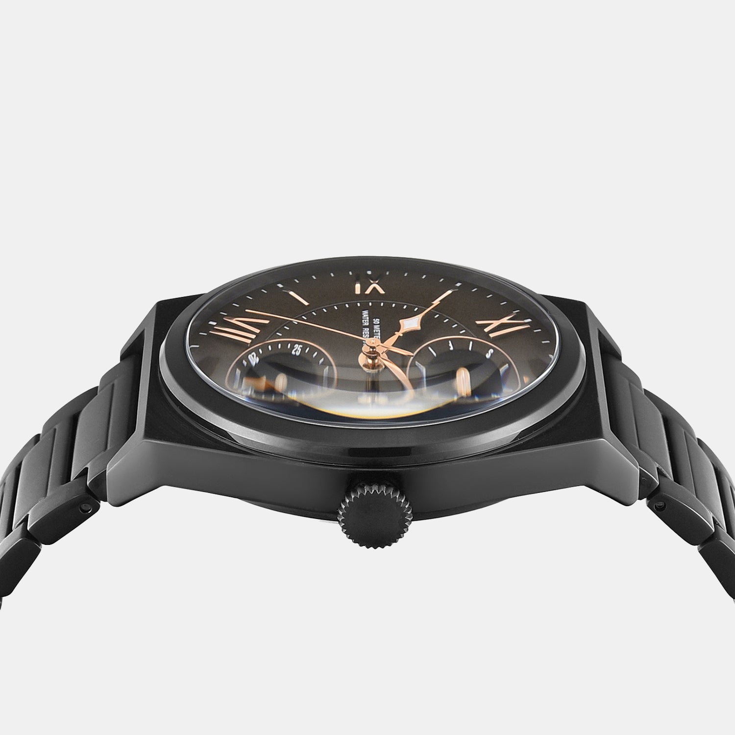 Men Quartz Black Dial Chronograph Brass Watch TWEG34502
