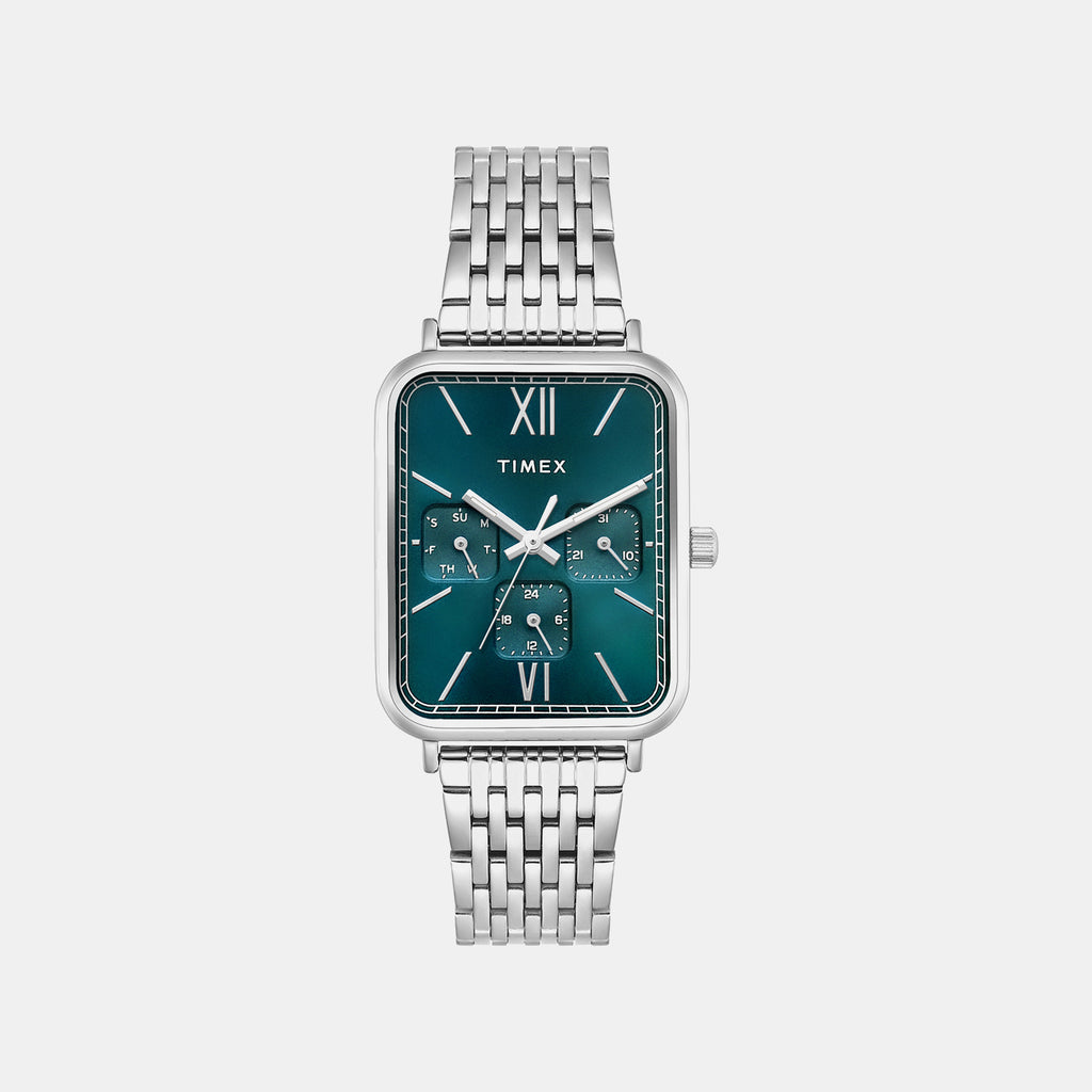 Trendline Men Quartz Teal Dial Multi-Function Stainless Steel Watch TWEG34600