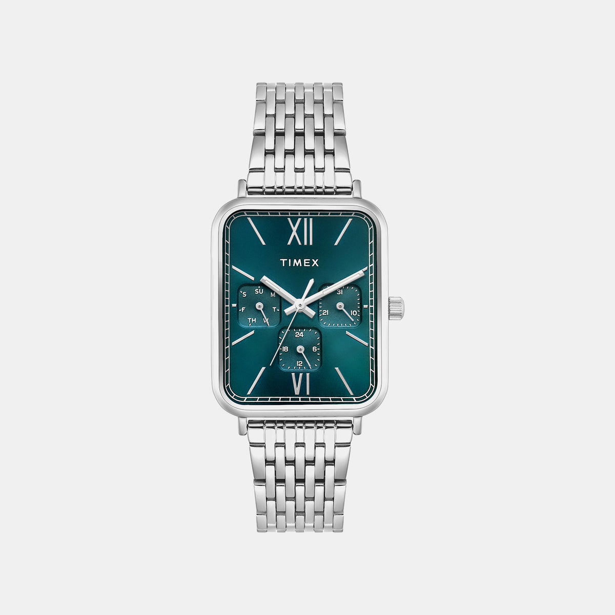 Trendline Men Quartz Teal Dial Multi-Function Stainless Steel Watch TWEG34600