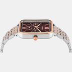 Trendline Men Quartz Brown Dial Multi-Function Stainless Steel Watch TWEG34601