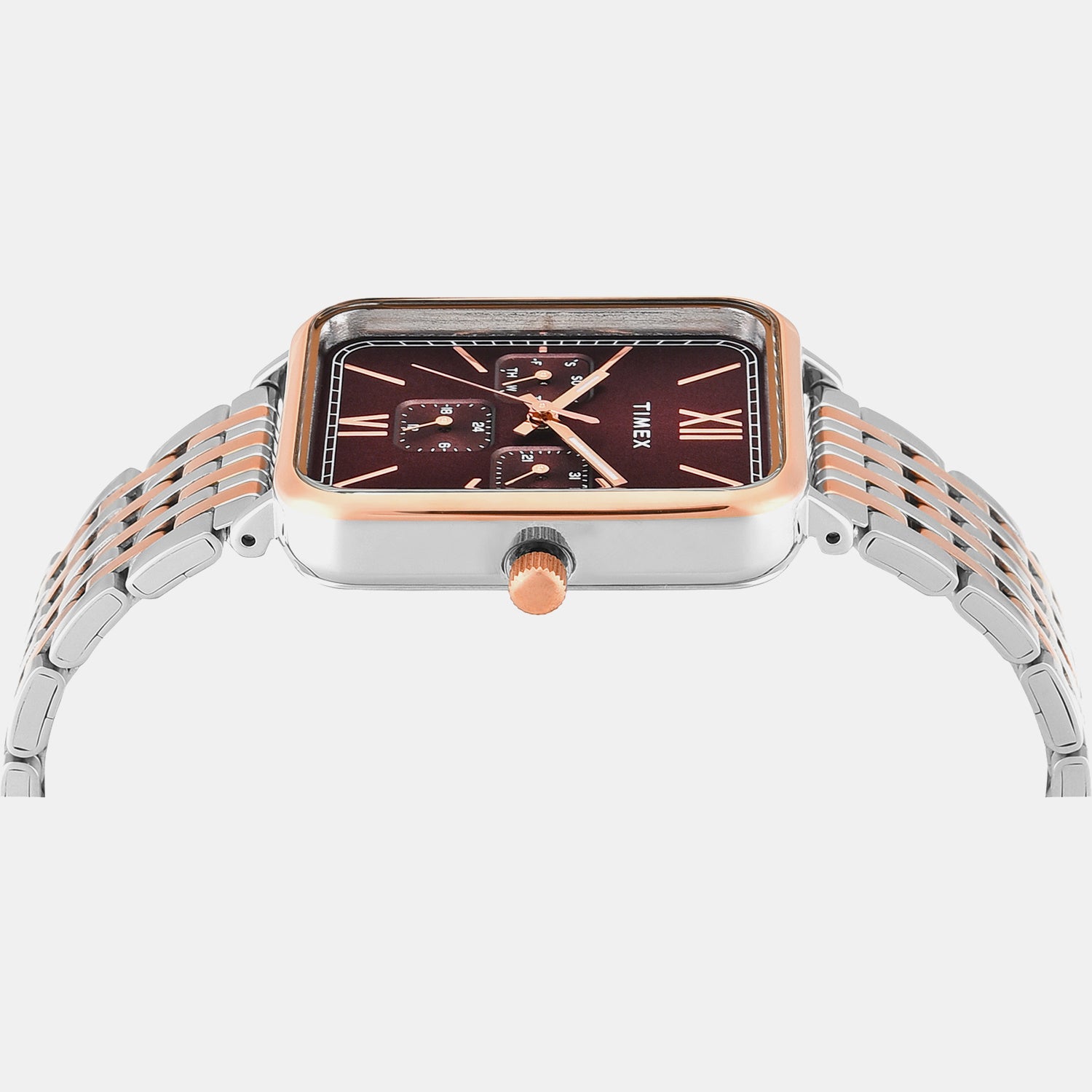 Trendline Men Quartz Brown Dial Multi-Function Stainless Steel Watch TWEG34601