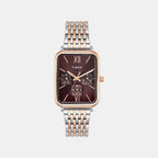 Trendline Men Quartz Brown Dial Multi-Function Stainless Steel Watch TWEG34601