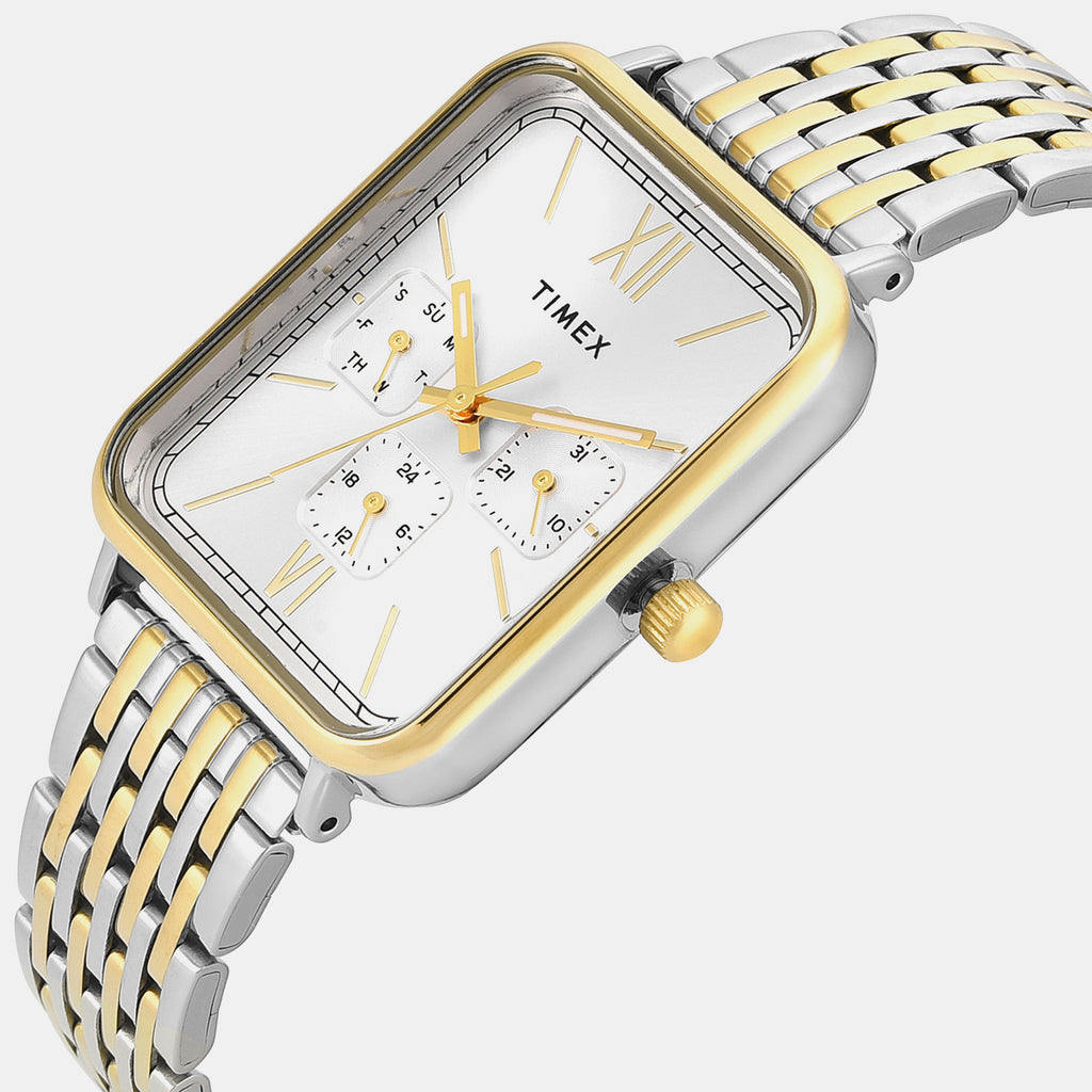 Trendline Men Quartz Silver Dial Multi-Function Stainless Steel Watch TWEG34602