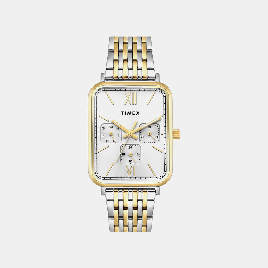 Trendline Men Quartz Silver Dial Multi-Function Stainless Steel Watch TWEG34602