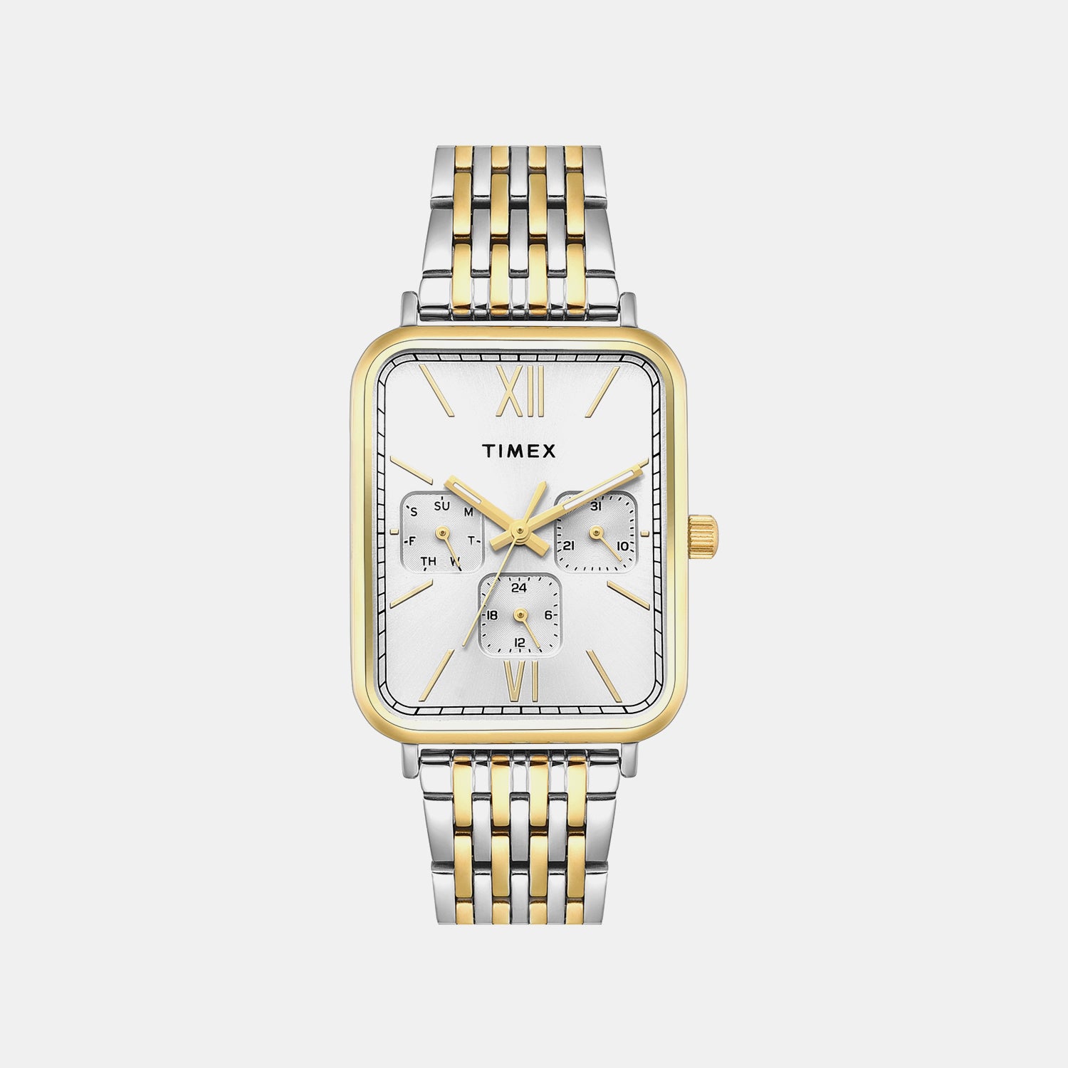 Trendline Men Quartz Silver Dial Multi-Function Stainless Steel Watch TWEG34602