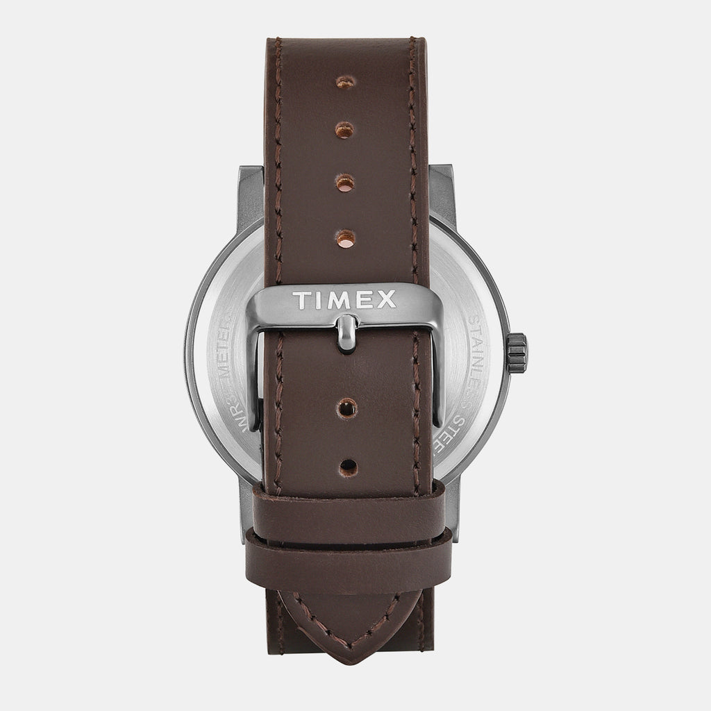 Trendline Men Quartz Green Dial Multi-Function Leather Watch TWEG34700