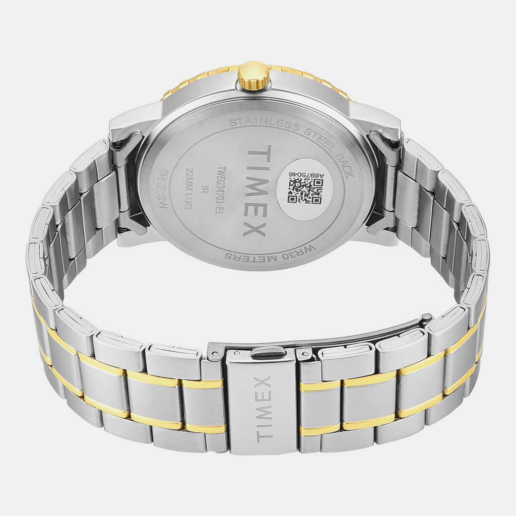 Trendline Men Quartz Teal Dial Multi-Function Stainless Steel Watch TWEG34701