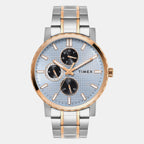 Trendline Men Quartz Blue Dial Multi-Function Stainless Steel Watch TWEG34702