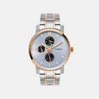 Trendline Men Quartz Blue Dial Multi-Function Stainless Steel Watch TWEG34702