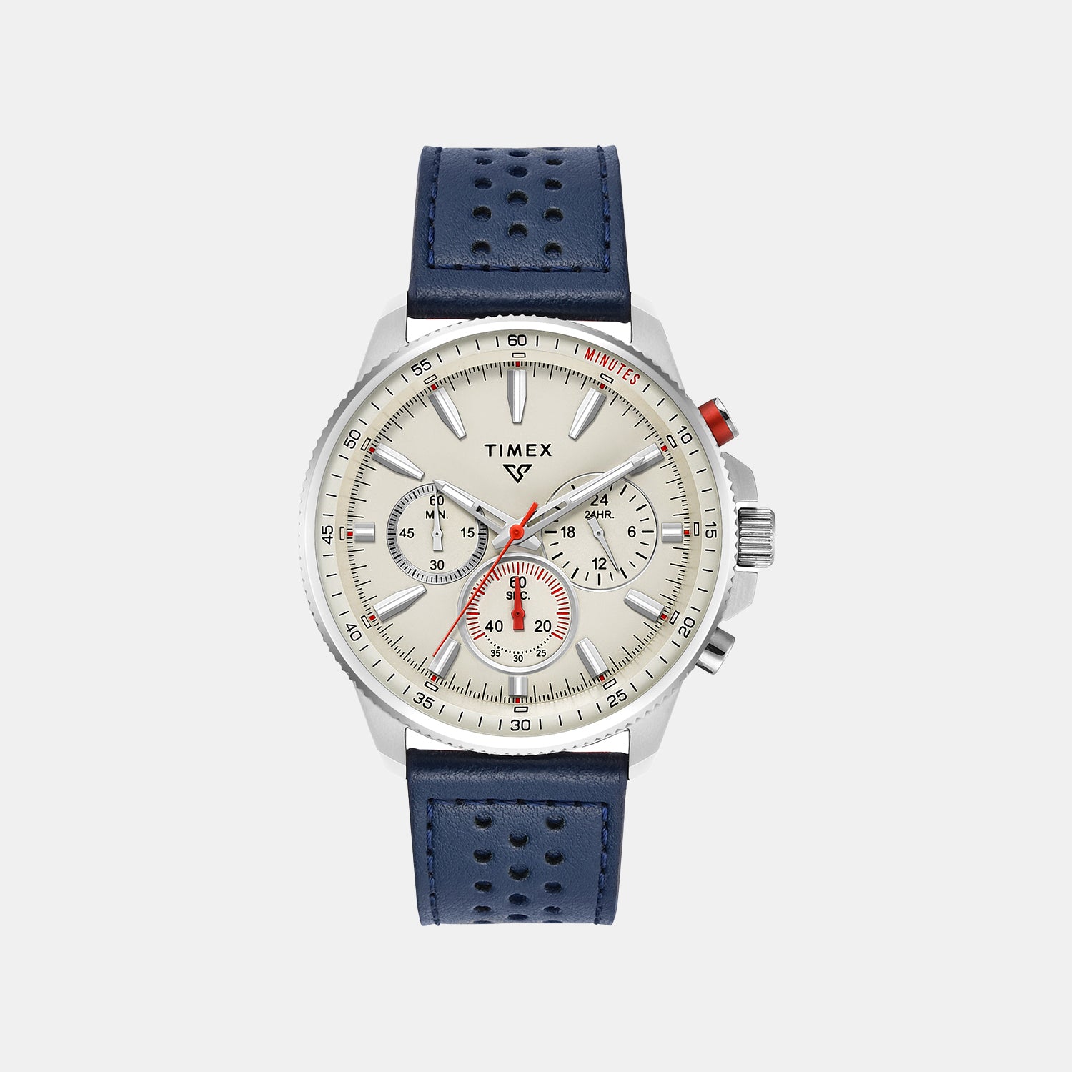 Vector Men Quartz Dial Chronograph Leather Watch TWEG35000