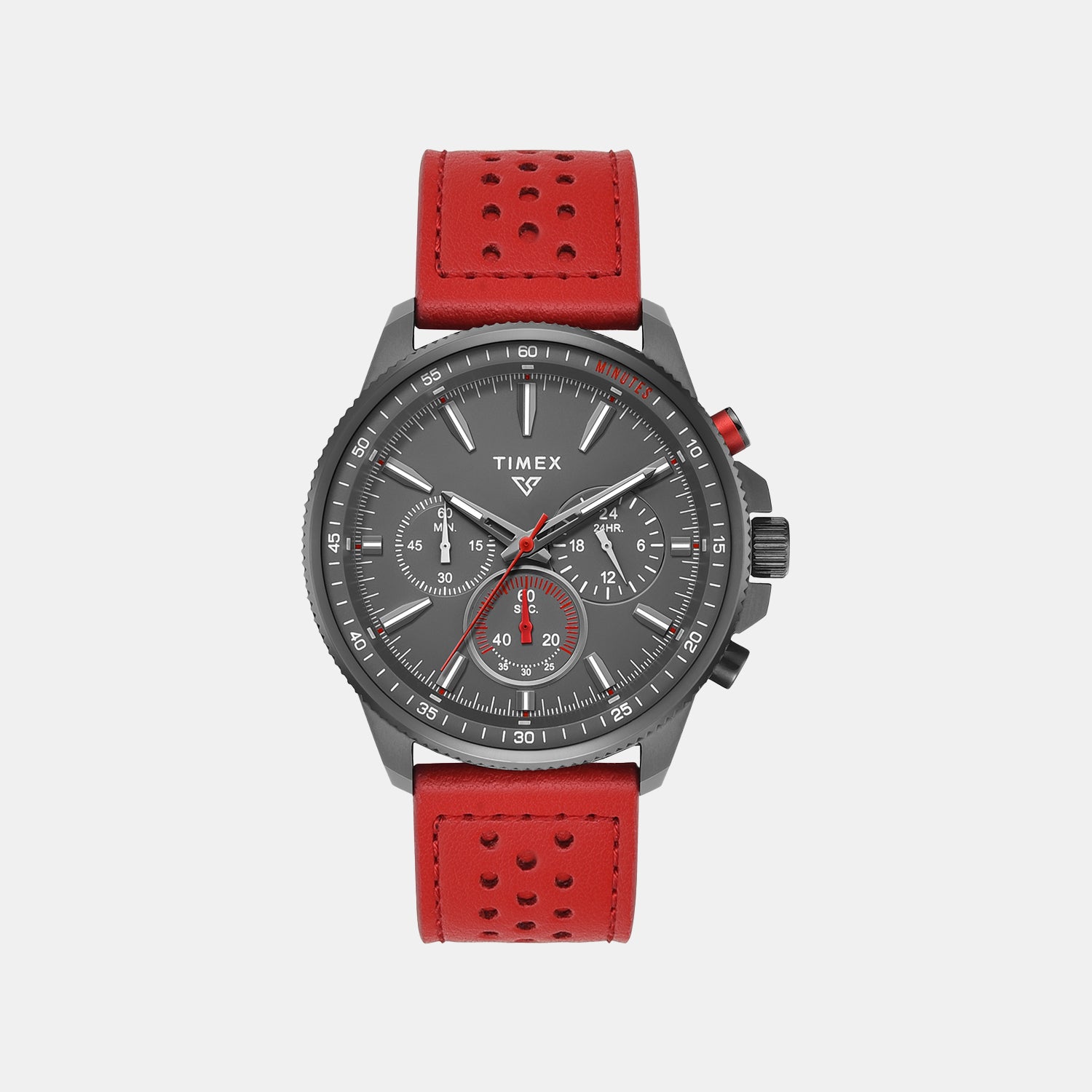 Vector Men Quartz Dial Chronograph Leather Watch TWEG35001