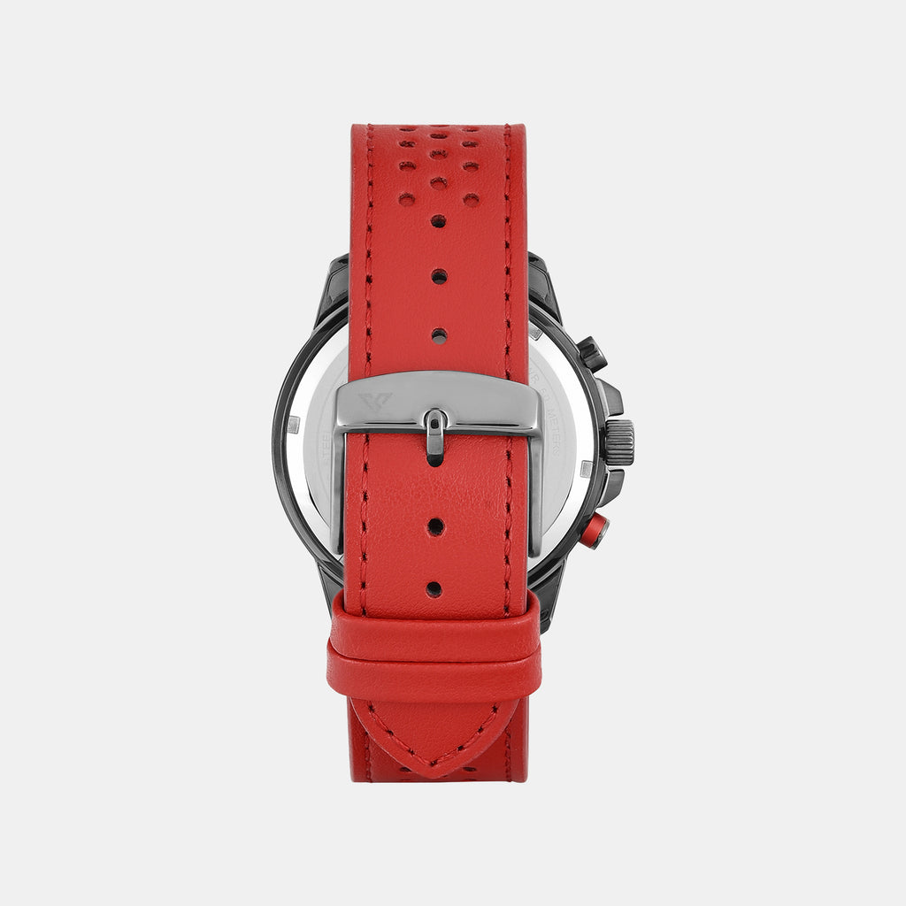 Vector Men Quartz Dial Chronograph Leather Watch TWEG35001