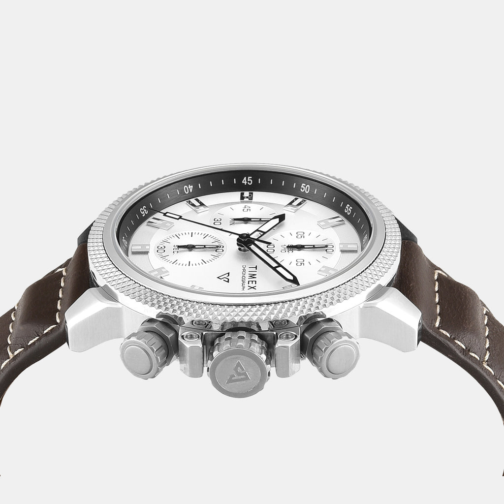 Vector Men Quartz Dial Chronograph Leather Watch TWEG35100
