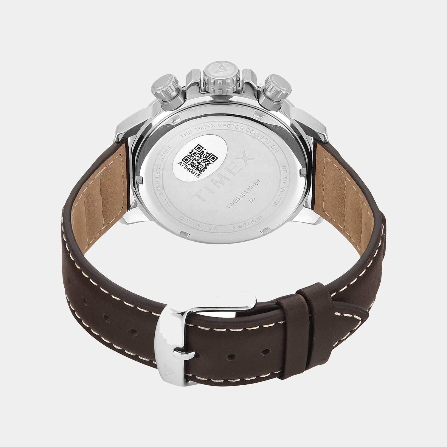 Vector Men Quartz Dial Chronograph Leather Watch TWEG35100
