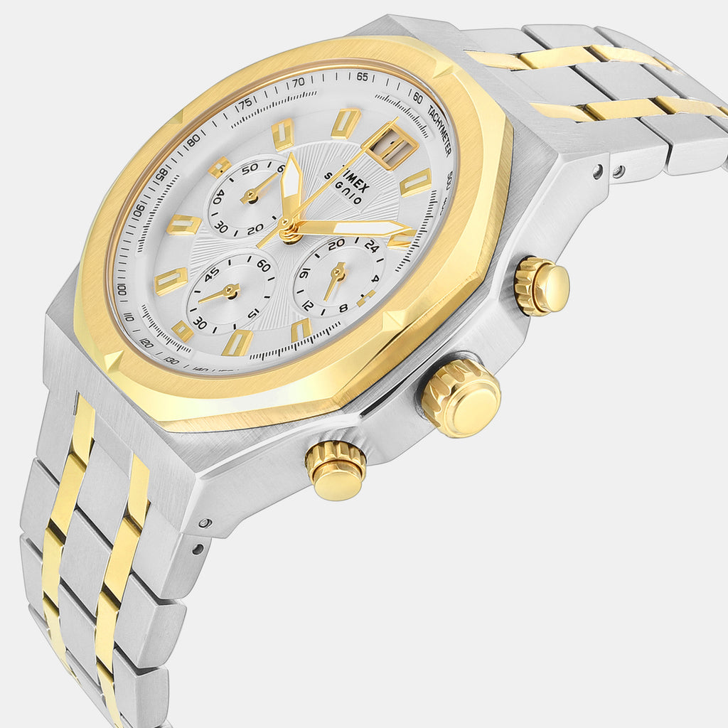 Signio Men Quartz Silver Dial Chronograph Watch TWEG36400