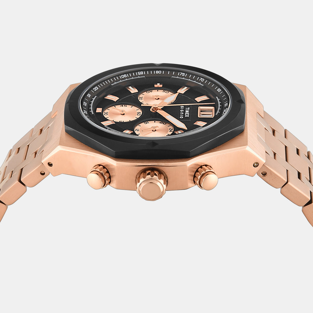Signio Men Quartz Black Dial Chronograph Watch TWEG36401