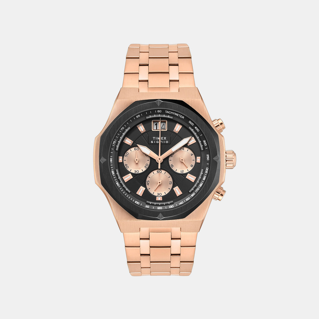 Signio Men Quartz Black Dial Chronograph Watch TWEG36401