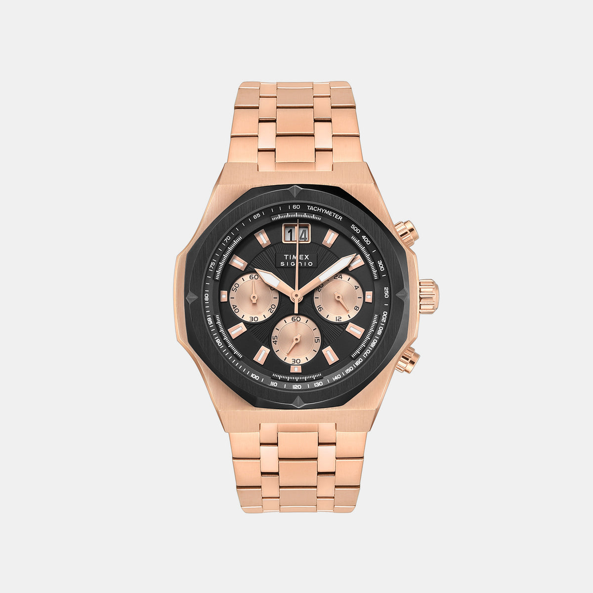 Signio Men Quartz Black Dial Chronograph Watch TWEG36401