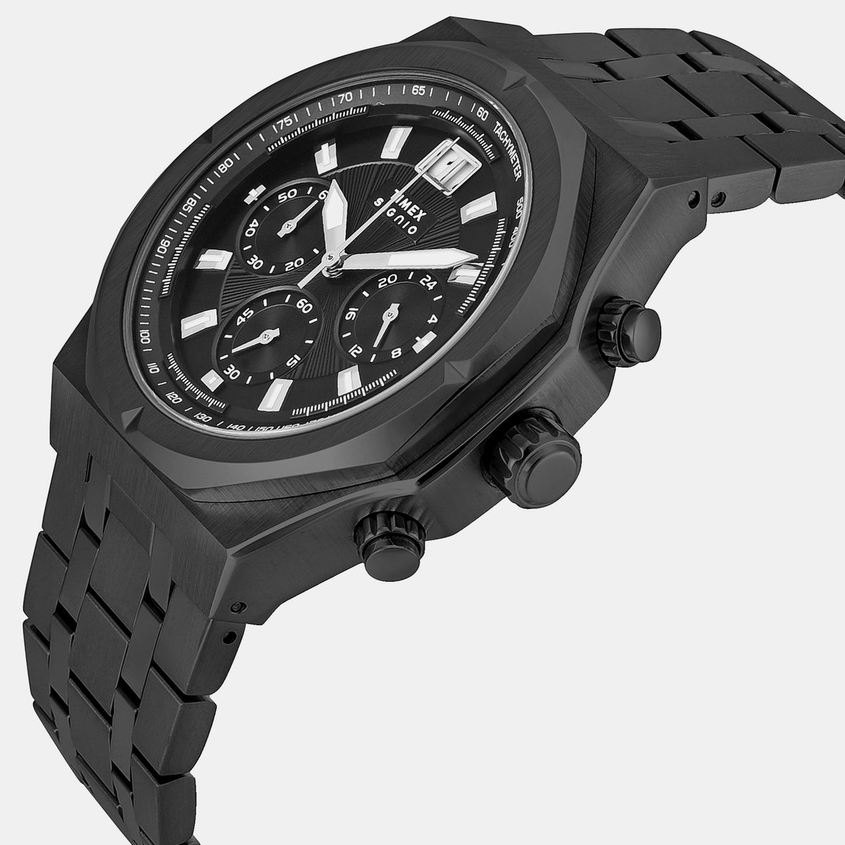 Signio Men Quartz Black Dial Chronograph Watch TWEG36402