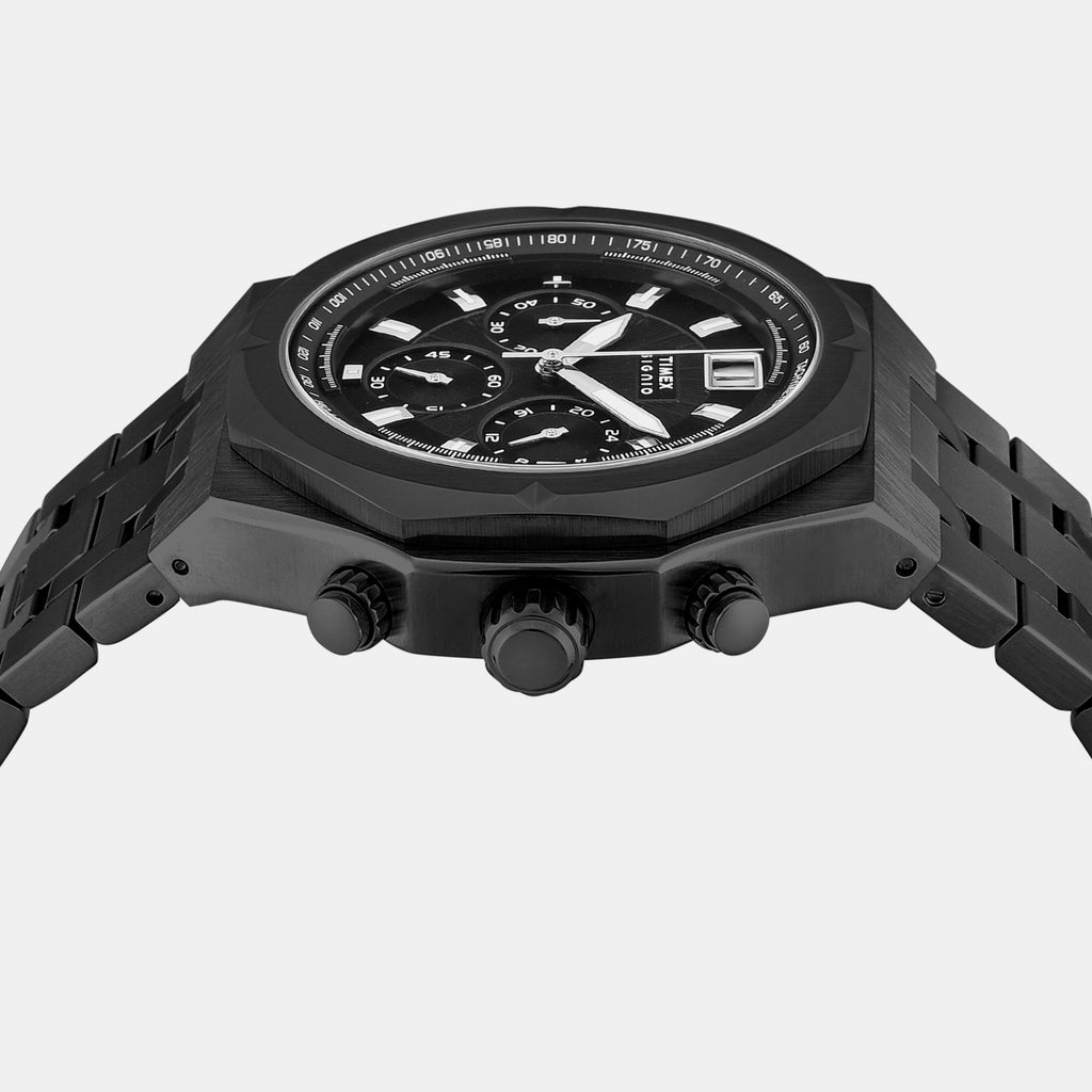 Signio Men Quartz Black Dial Chronograph Watch TWEG36402