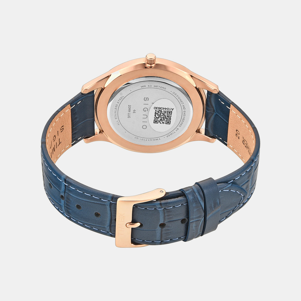 Signio Men Quartz Blue Dial Analog Watch TWEG37101