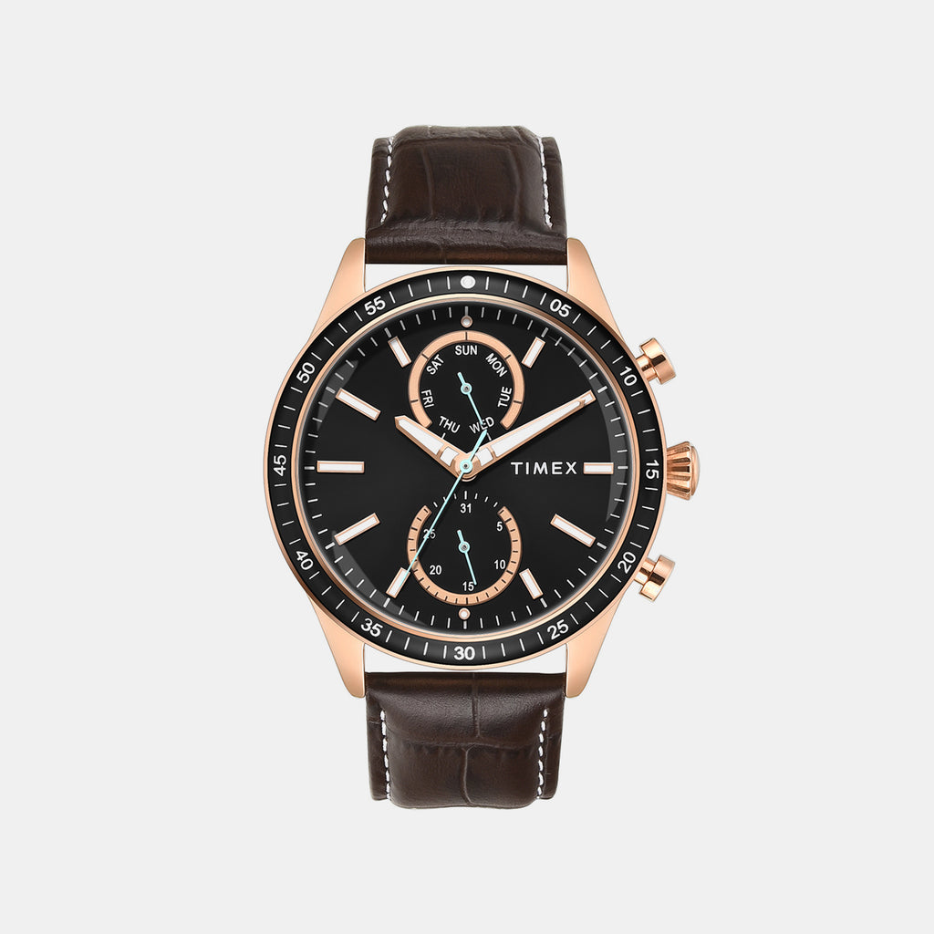 Trendline Men Quartz Black Dial Multi-function Watch TWEG37200