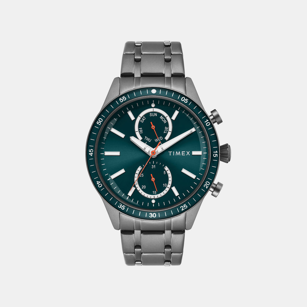 Trendline Men Quartz Teal Dial Multi-Function Watch TWEG37201