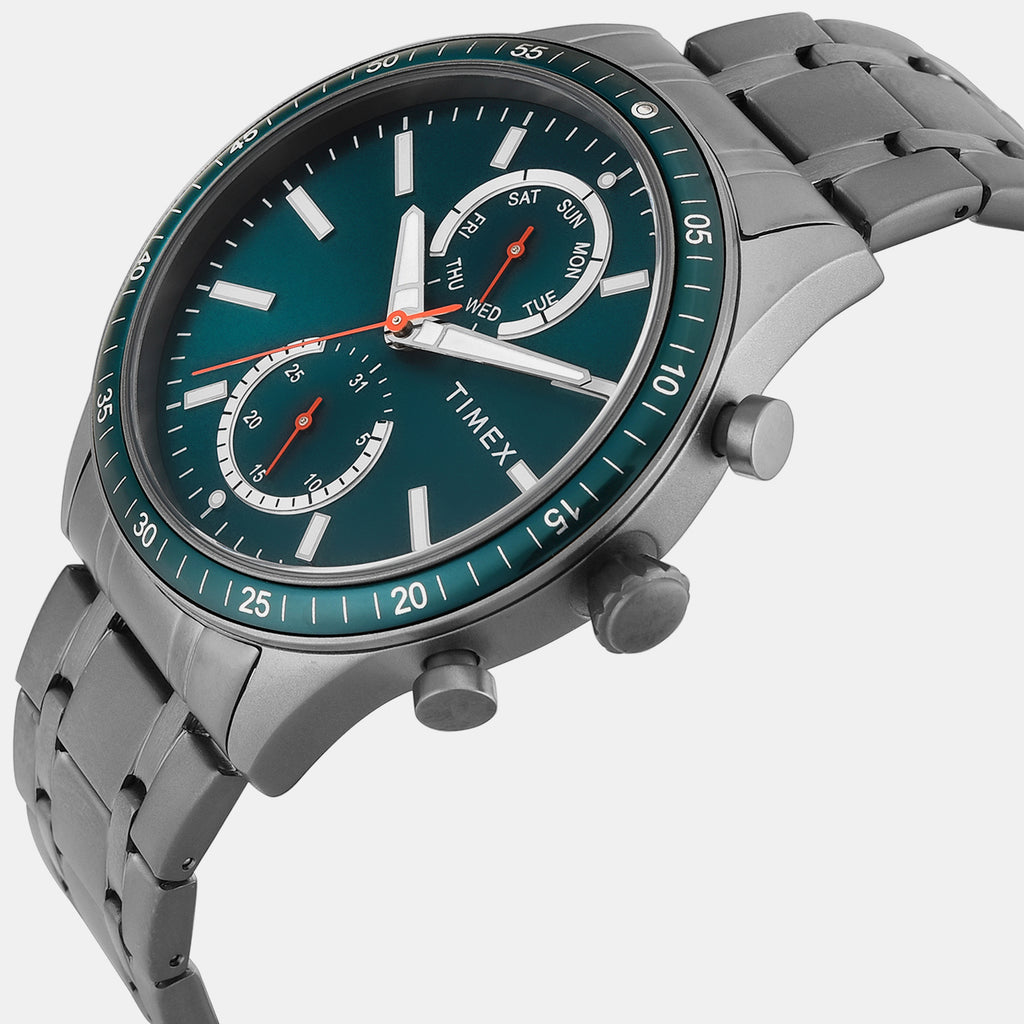 Trendline Men Quartz Teal Dial Multi-Function Watch TWEG37201